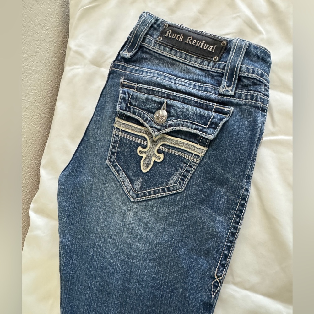 Rock Revival Women's Straight Leg Blue Jeans